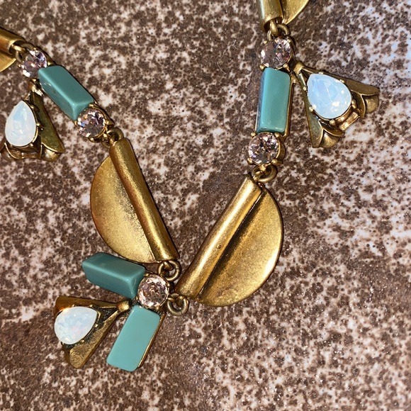 J. Crew chunky costume necklace on *adjustable* braided rope chain - Picture 7 of 7